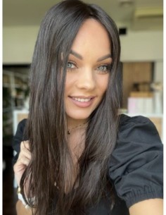 Ina 50 cm silk top-topper z włosów naturalnych