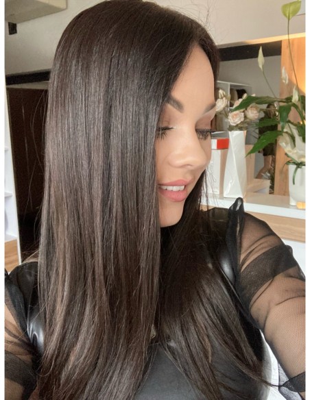 Ina 50 cm silk top-topper z włosów naturalnych