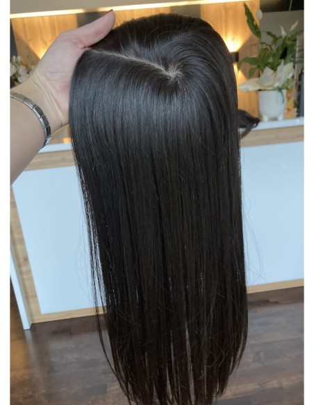 Ina 50 cm silk top-topper z włosów naturalnych