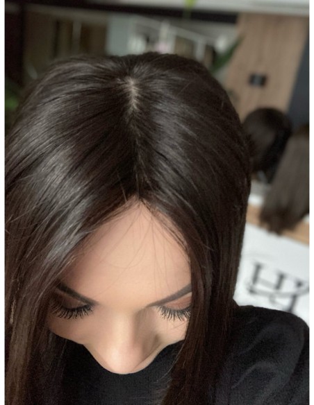 Ina 35 cm silk top-topper z włosów naturalnych