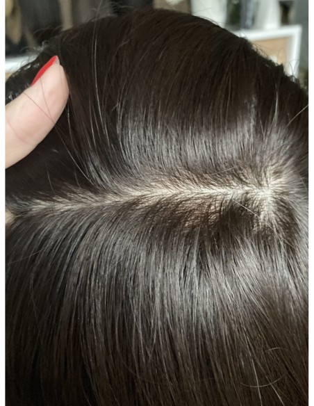 Ina 35 cm silk top-topper z włosów naturalnych