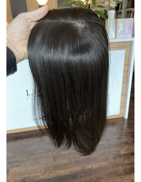 Ina 35 cm silk top-topper z włosów naturalnych