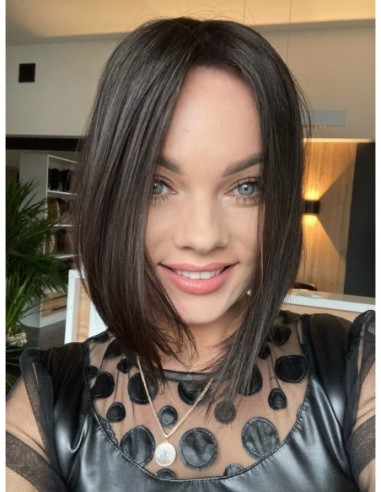 Ina 30 cm silk top-topper z włosów naturalnych