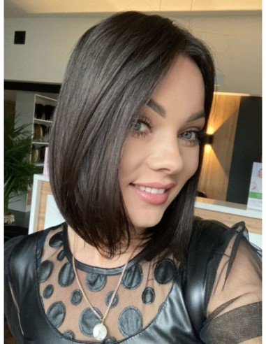 Ina 30 cm silk top-topper z włosów naturalnych