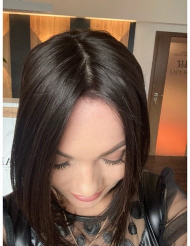 Ina 30 cm silk top-topper z włosów naturalnych