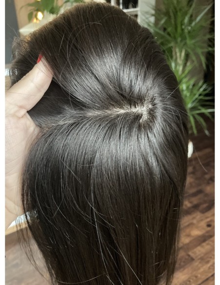 Ina 30 cm silk top-topper z włosów naturalnych