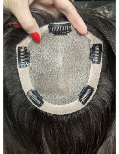 Ina 30 cm silk top-topper z włosów naturalnych