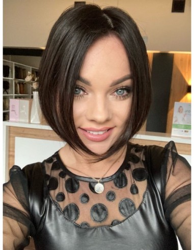 Ina 25cm silk top-topper z włosów naturalnych