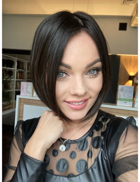 Ina 25cm silk top-topper z włosów naturalnych