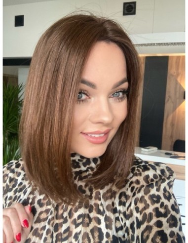 "JONI-35 BR" TOPPER Z WŁOSÓW NATURALNYCH