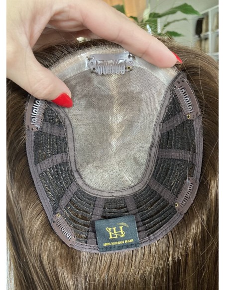 "JONI-35 BR" TOPPER Z WŁOSÓW NATURALNYCH