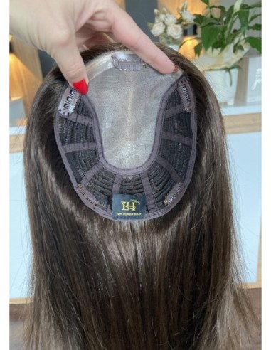 "JONI-35K2" TOPPER Z WŁOSÓW NATURALNYCH