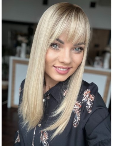 "SOA 45MS"TOPPER Z WŁOSÓW NATURALNYCH Z GRZYWKĄ