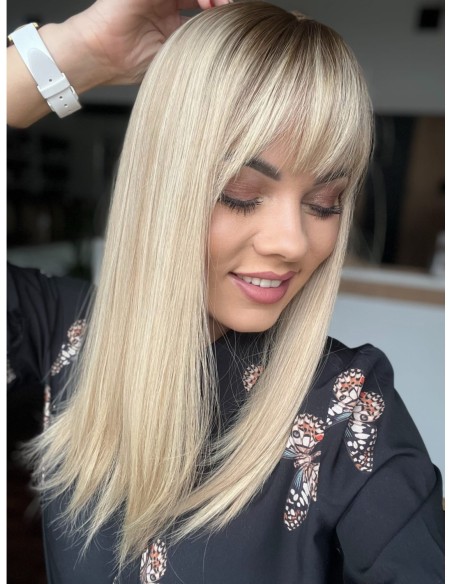 "SOA 45MS"TOPPER Z WŁOSÓW NATURALNYCH Z GRZYWKĄ