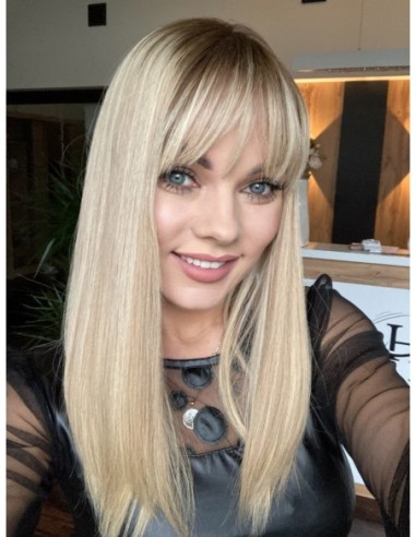 "SOA 45MS"TOPPER Z WŁOSÓW NATURALNYCH Z GRZYWKĄ