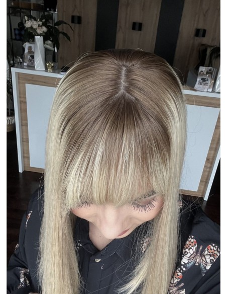 "SOA 45MS"TOPPER Z WŁOSÓW NATURALNYCH Z GRZYWKĄ