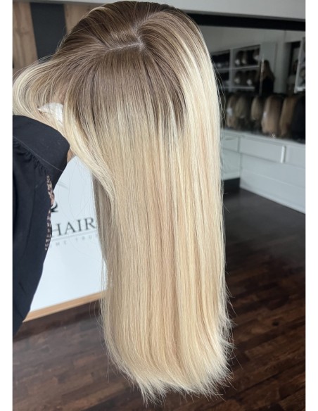 "SOA 45MS"TOPPER Z WŁOSÓW NATURALNYCH Z GRZYWKĄ