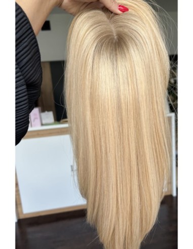 Topper Sheila 35 cm – blond z odrostem, włosy naturalne
