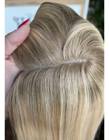 Topper Sheila 35 cm – blond z odrostem, włosy naturalne