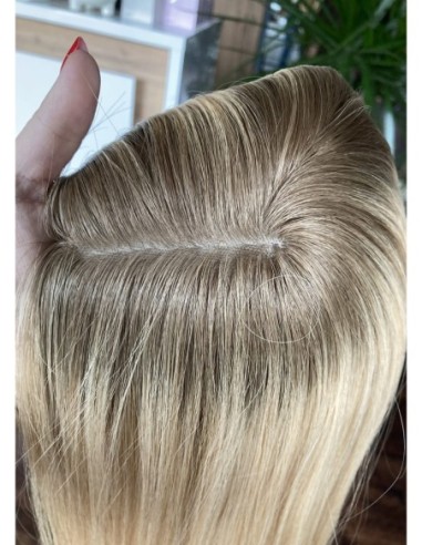 Topper Sheila 35 cm – blond z odrostem, włosy naturalne