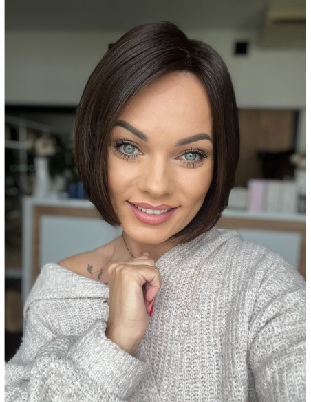 Nila 25cm silk top-topper z włosów naturalnych