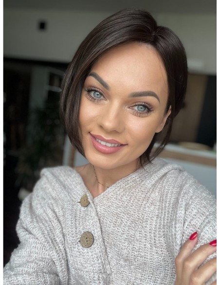 Nila 25cm silk top-topper z włosów naturalnych