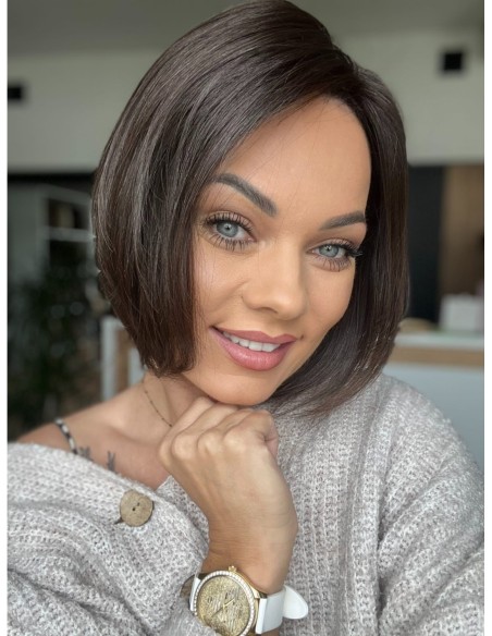 Nila 25cm silk top-topper z włosów naturalnych