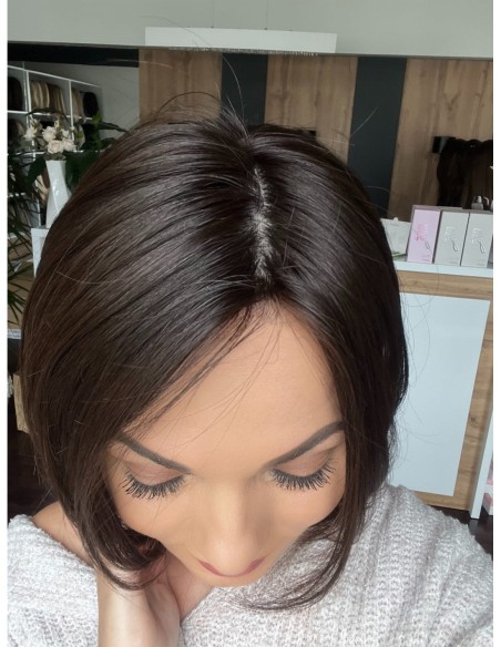 Nila 25cm silk top-topper z włosów naturalnych