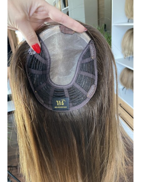"JONI OMBRE 35 " TOPPER Z WŁOSÓW NATURALNYCH