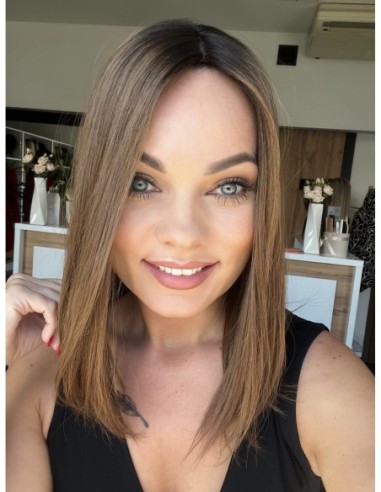 "COCO-35cm" TOPPER Z WŁOSÓW NATURALNYCH