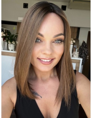 "COCO-35cm" TOPPER Z WŁOSÓW NATURALNYCH