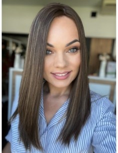 "Jesica 45 premium" -Topper z włosów naturalnych