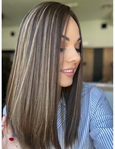 "Jesica 45 premium" -Topper z włosów naturalnych