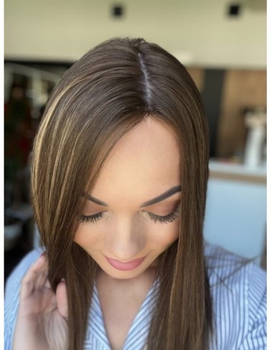 "Jesica 45 premium" -Topper z włosów naturalnych