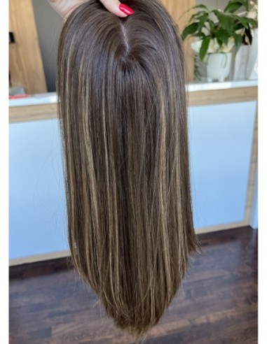 "Jesica 45 premium" -Topper z włosów naturalnych