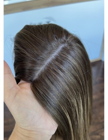 "Jesica 45 premium" -Topper z włosów naturalnych