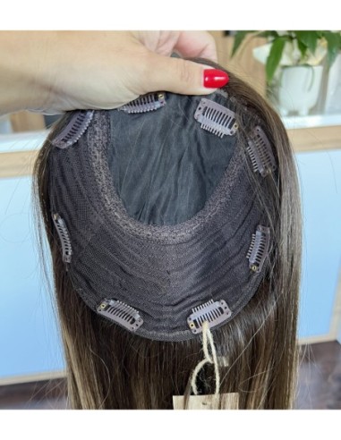 "Jesica 45 premium" -Topper z włosów naturalnych