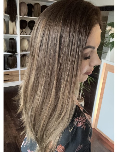 OLA 45 "S-PREMIUM"-PERUKA LACE FRONT Z WŁOSÓW NATURALNYCH