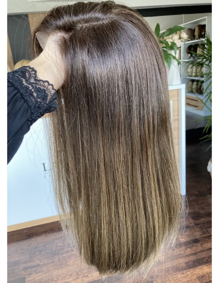 OLA 45 "S-PREMIUM"-PERUKA LACE FRONT Z WŁOSÓW NATURALNYCH