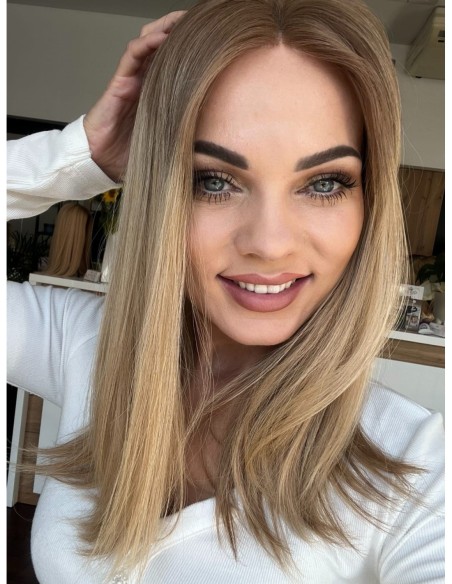 LIWIA 40 CM LACE FRONT-TOPPER Z WŁOSÓW NATURALNYCH