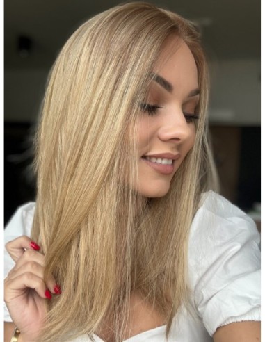 LIWIA 40 CM LACE FRONT-TOPPER Z WŁOSÓW NATURALNYCH