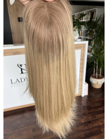 LIWIA 40 CM LACE FRONT-TOPPER Z WŁOSÓW NATURALNYCH