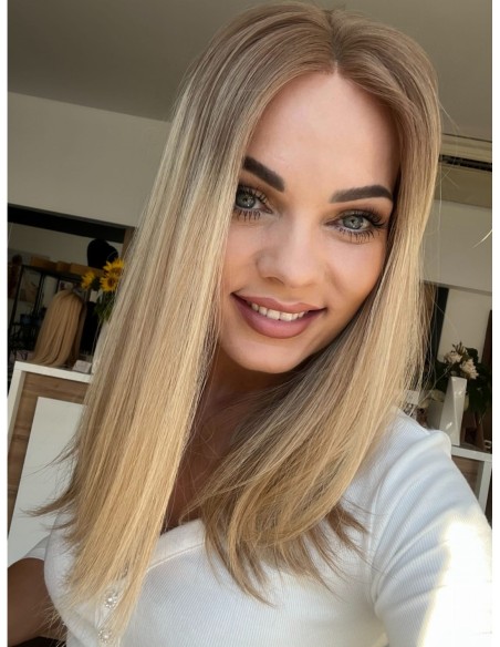 LIWIA 40 CM LACE FRONT-TOPPER Z WŁOSÓW NATURALNYCH