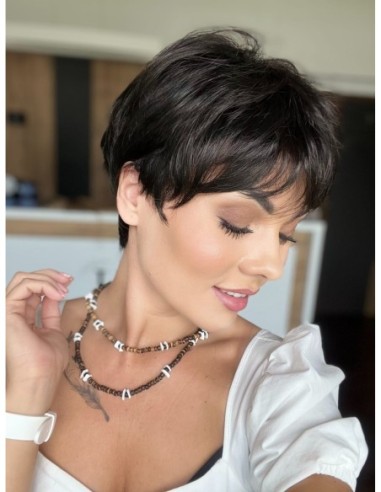 Holly Cappuccino-Peruka z włosów syntetycznych z grzywką NAH