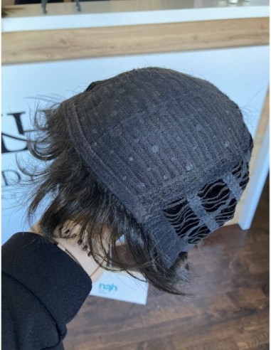 Holly Cappuccino-Peruka z włosów syntetycznych z grzywką NAH