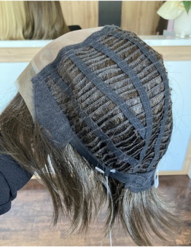 Amber Dark Chocolate-Peruka z włosów syntetycznych NAH