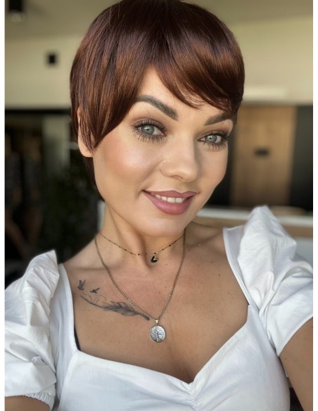 Amber  Milk Chocolate -Peruka z włosów syntetycznych NAH