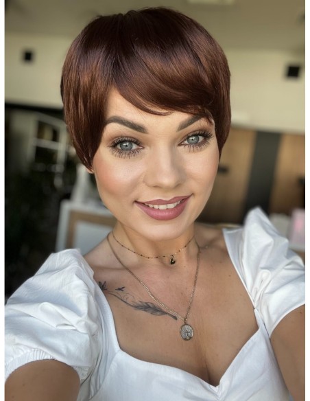 Amber  Milk Chocolate -Peruka z włosów syntetycznych NAH