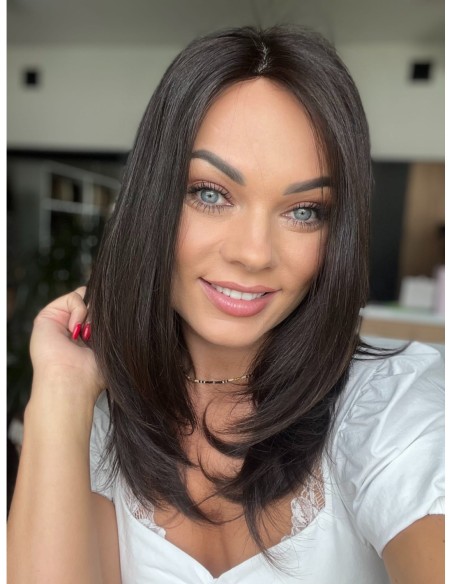 "MEGAN 1B" 40-45  PERUKA Z WŁOSÓW NATURALNYCH