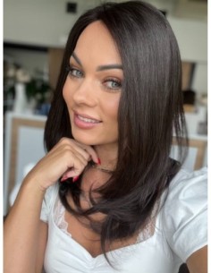 "MEGAN 1B" 40-45  PERUKA Z WŁOSÓW NATURALNYCH 2